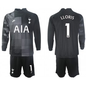 Koszulka Tottenham Hotspur Hugo Lloris 1 Bramkarska Dziecięcy Wyjazdowe Koszulki Piłkarskie 2021-2022 Długi Rękaw